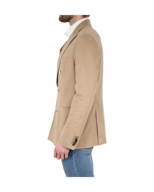 Tonello Natural Double-Breasted Jacket for men