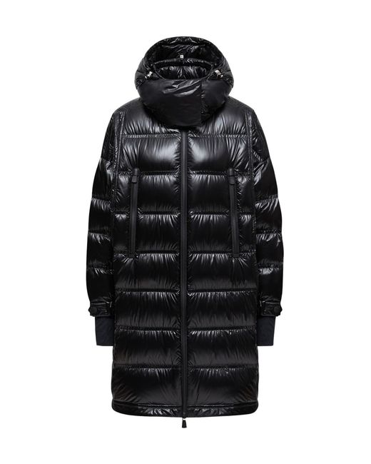 Moncler Black Rochelairs Hooded Long Down Jacket