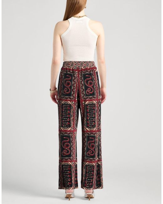 Farm Rio Red Multicolour Casual Trouser