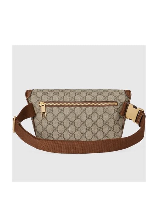 Gucci Brown Interlocking G Logo Monogram Belt Bag for men