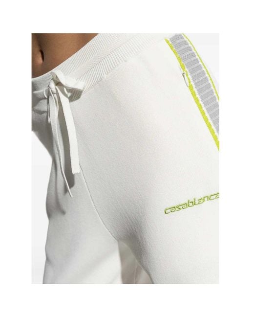 Casablanca White Tennis Trousers