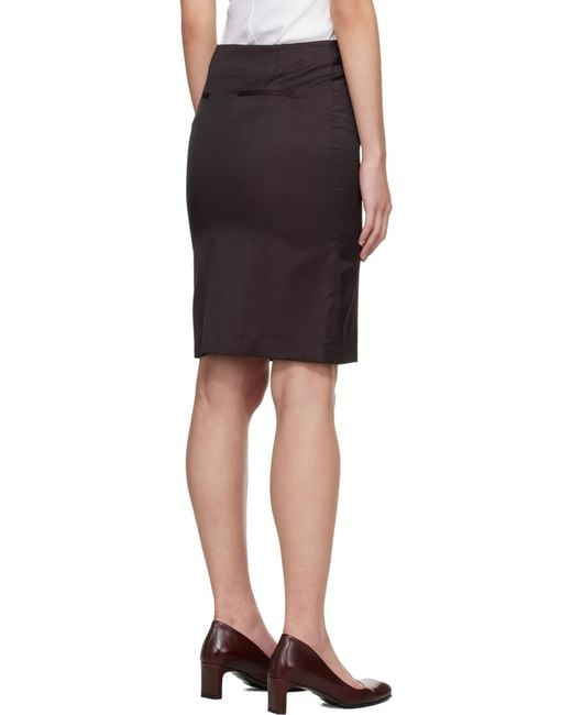 Our Legacy Brown Siren Front-Split Skirt