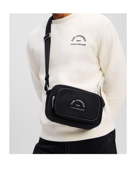 Karl Lagerfeld Black Rue St-Guillaume Shoulder Bag for men