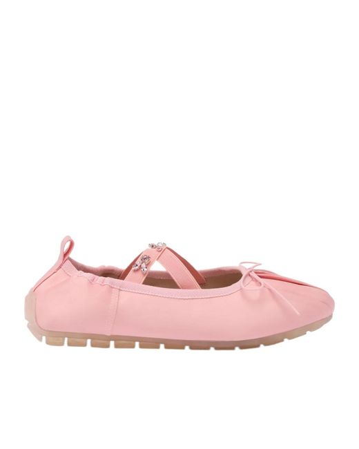 Simone Rocha Pink Grip Ballerina Shoes