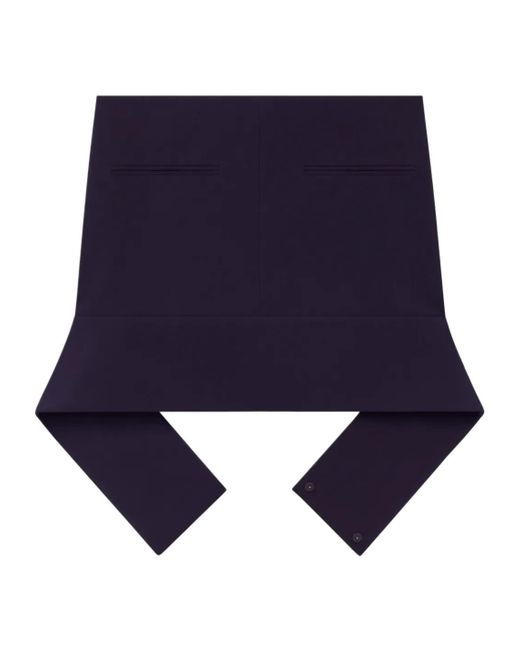 Courreges Blue Courrèges Reversed Belt Mini Skirt