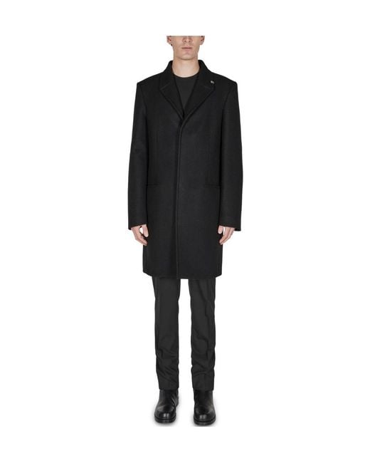 1017 ALYX 9SM Black Long Lapel Coat for men