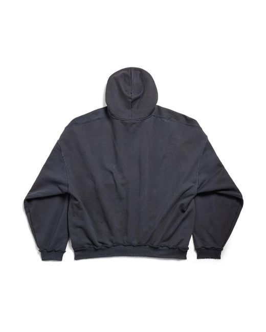 Balenciaga Ciao Bello Pulled Hoodie Large Fit in Blue | Lyst