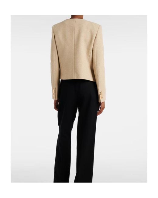 Nili Lotan Natural Button-Down Casual Jacket