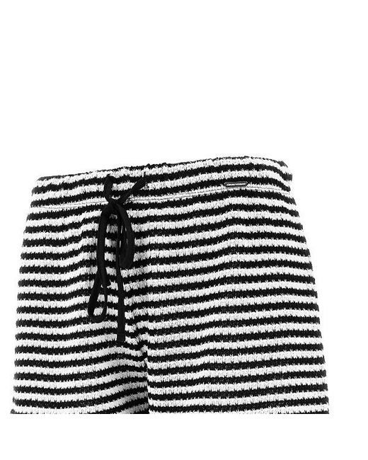 Emporio Armani Black Striped Shorts