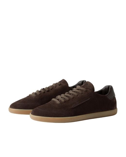 Zegna Brown 232 Low-Top Sneakers for men