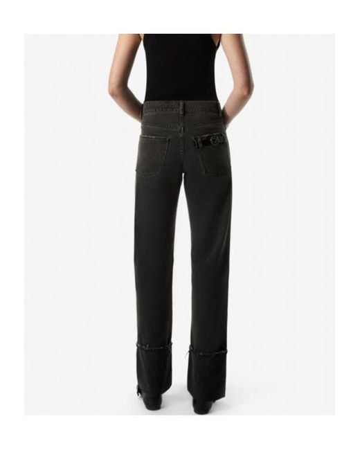 Coperni Black Turn Up-Hem Jeans