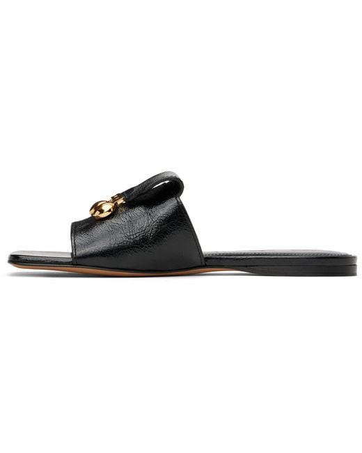 Marni Black Leather Heeled Sandals