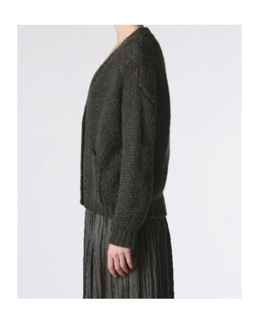 Roberto Collina Black Front-Pockets Cardigan
