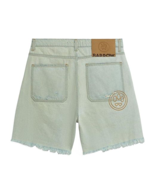 Barrow Green Frayed Shorts for men