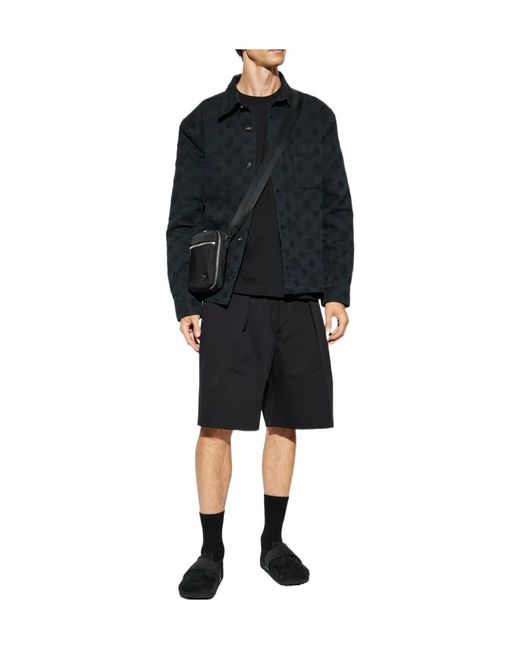 Casablanca Black Creased Pleated Shorts for men
