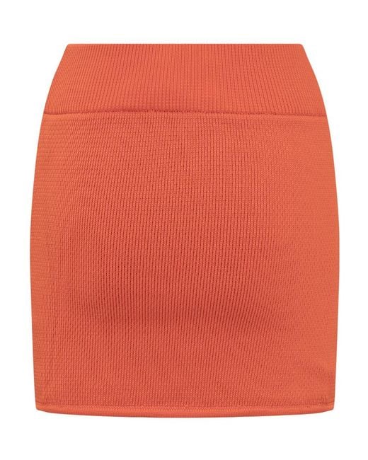 Isabel Marant Orange Isabel Marant Étoile Olgane Zipped Mini Skirt