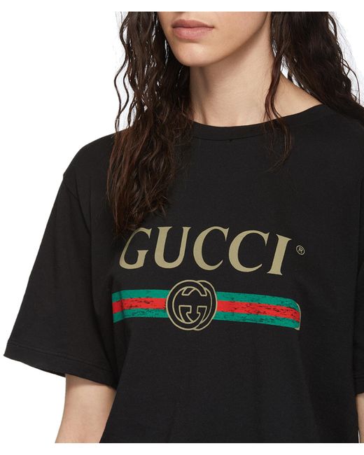 Gucci Black Oversized Logo T-Shirt
