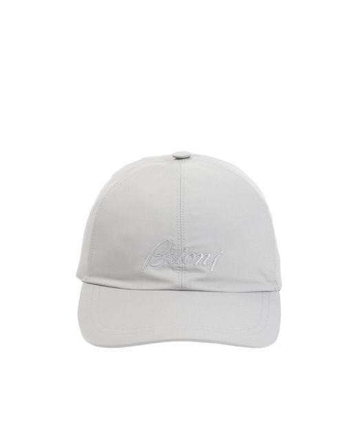 Brioni White Logo Baseball Cap for men