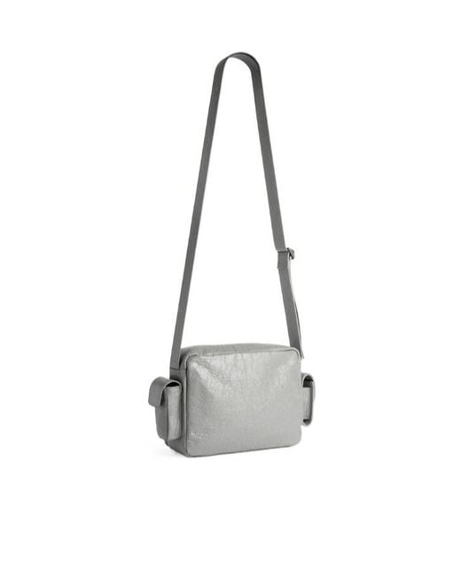 Balenciaga White Superbusy Multi-Pocket Shoulder Bag for men