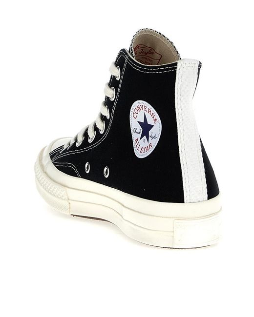 COMME DES GARÇONS PLAY Black High Top Casual Shoes for men