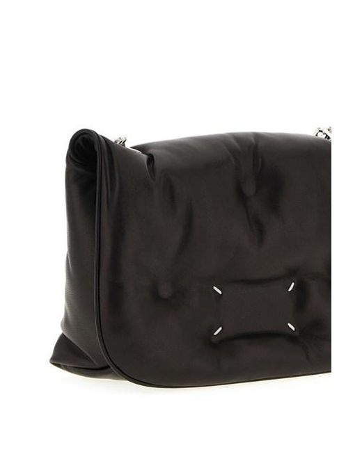 Maison Margiela Black Glam Slam Flap Quilted Mini Bag