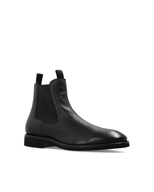 Tom Ford Black Solid Color Boots for men