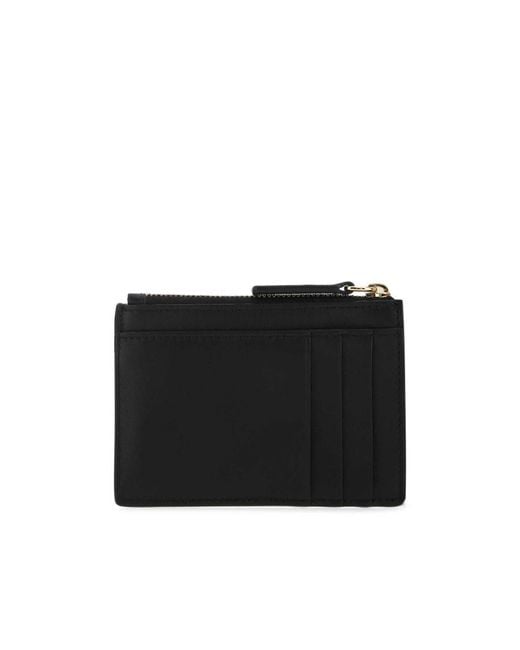Versace Black Medusa Plaque Zipped Wallet for men