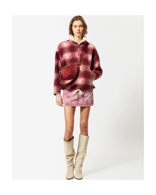 Isabel Marant Red Giovany Coat