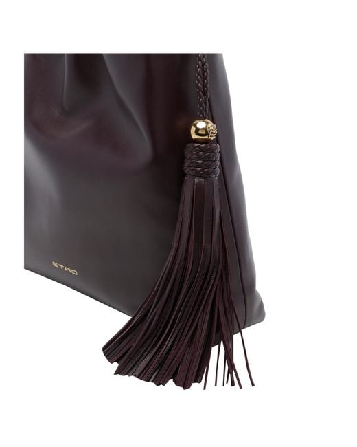 Etro Black Medium Kalispera Shoulder Bag