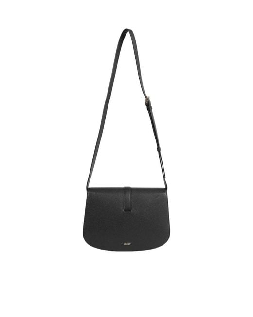 Tom Ford White T-Clasp Grained Leather Shoulder Bag