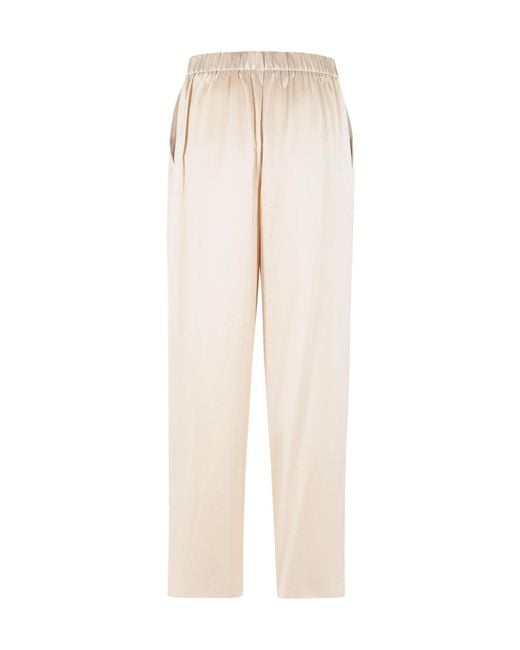 Jonathan Simkhai White Elastic-Waist Casual Trousers