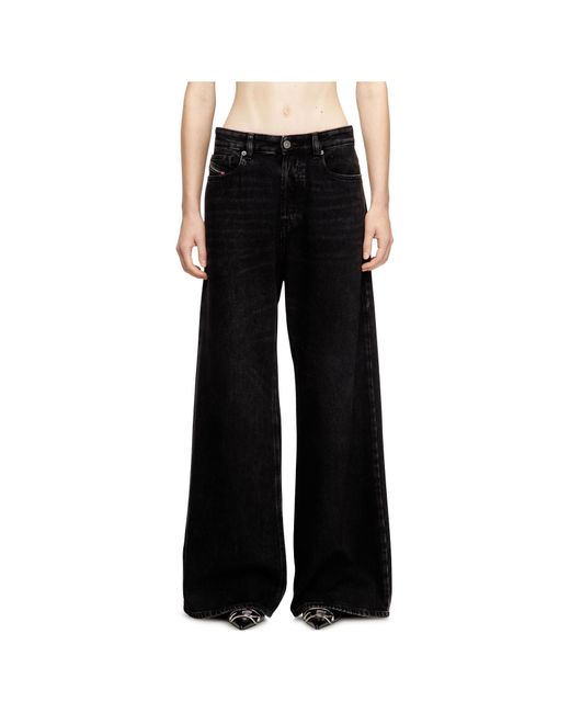 DIESEL Black 1996-D-Sire Wide Leg Jeans