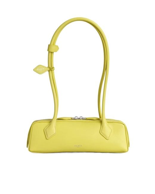 Alaïa Yellow Double-Handled Shoulder Bag