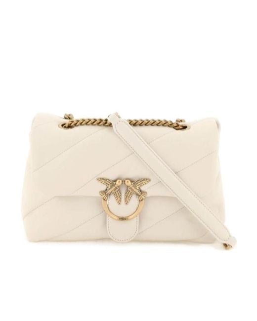 Pinko Natural Love Classic Puff Maxi Quilted Shoulder Bag