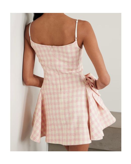 ShuShu/Tong Pink Plaid Suspender Dress