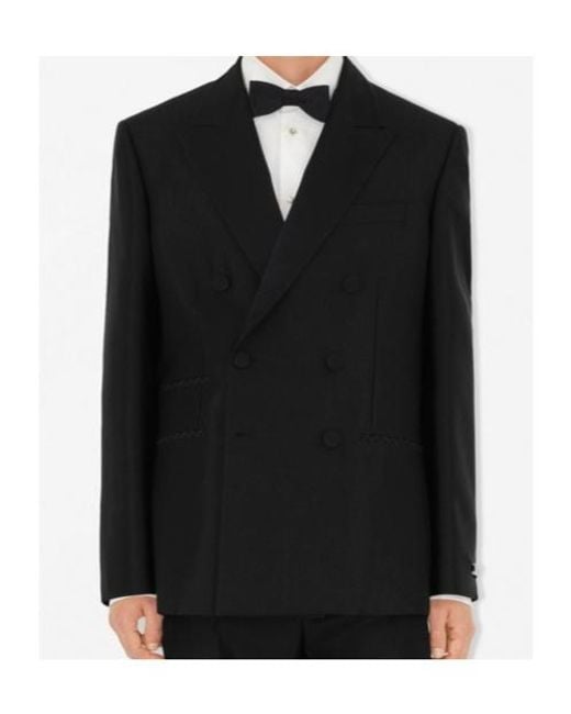 Burberry White Silk Bow Tie for men