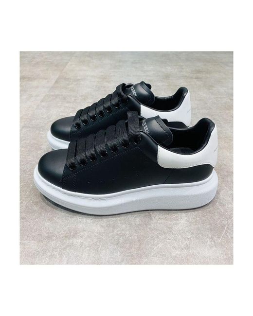 McQueen Black Oversized Low-Top Sneakers