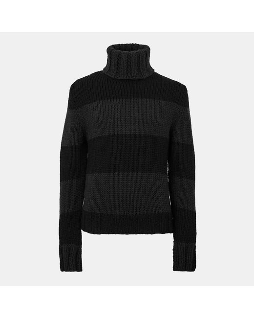 Dolce & Gabbana Black High-Necked Knit Sweater for men
