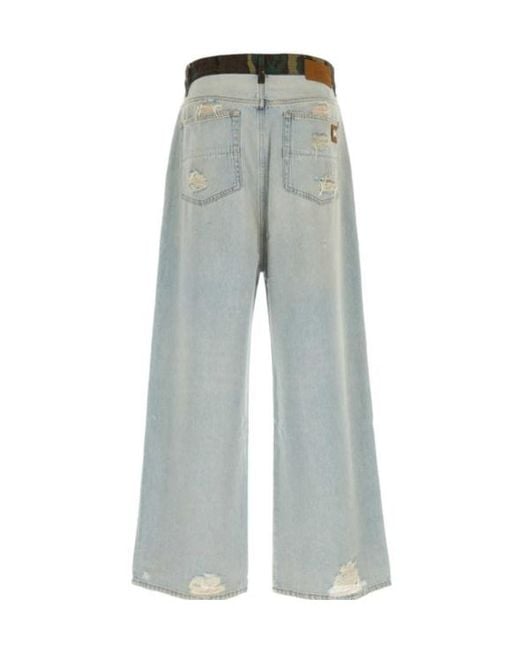 Amiri Gray Distressed Ripped Jeans for men