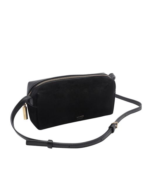Khaite Black Zip Small Shoulder Bag
