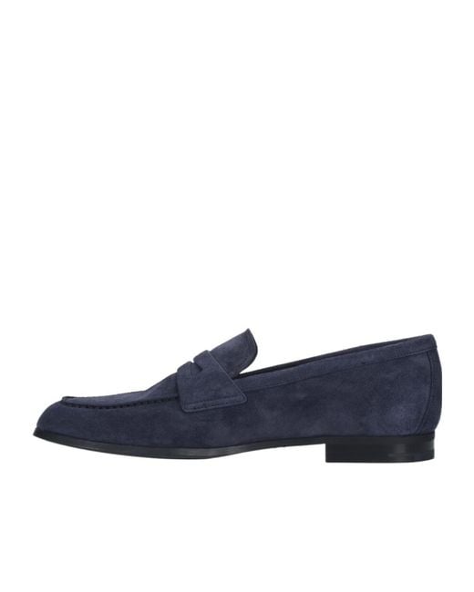 Church's Blue Round-Toe Slip-On Loafers for men