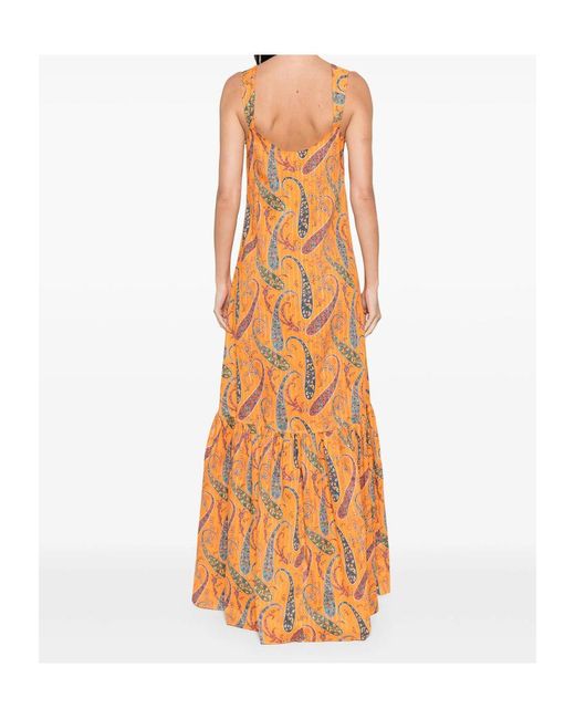Etro White Printed Slip Dress
