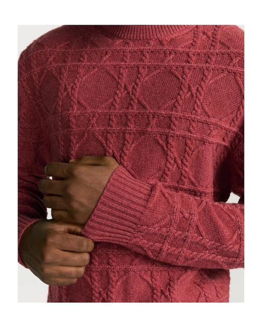 Dior Red Homme Icons Cannage Sweater for men