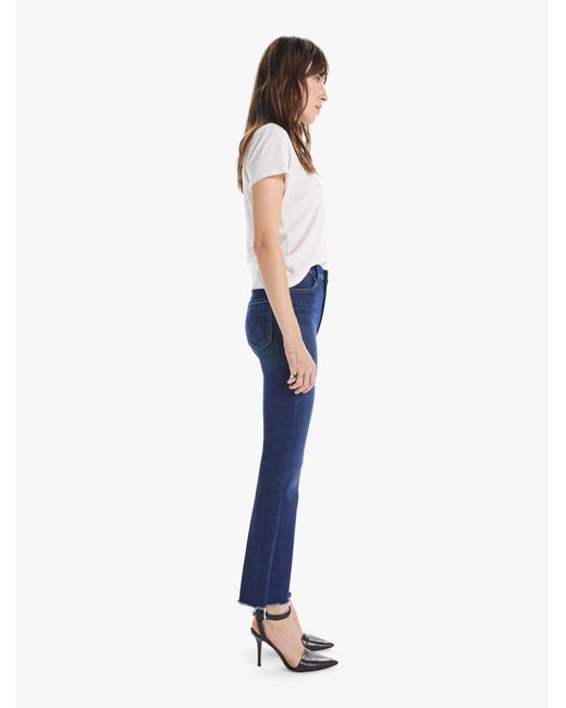 Mother Blue The Hustler Cropped Jeans