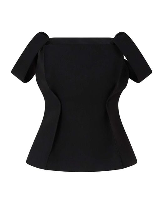 Khaite Black Crepe Blouse