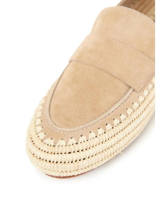 Paloma Barceló Natural Paloma Barceló Round Toe Loafers