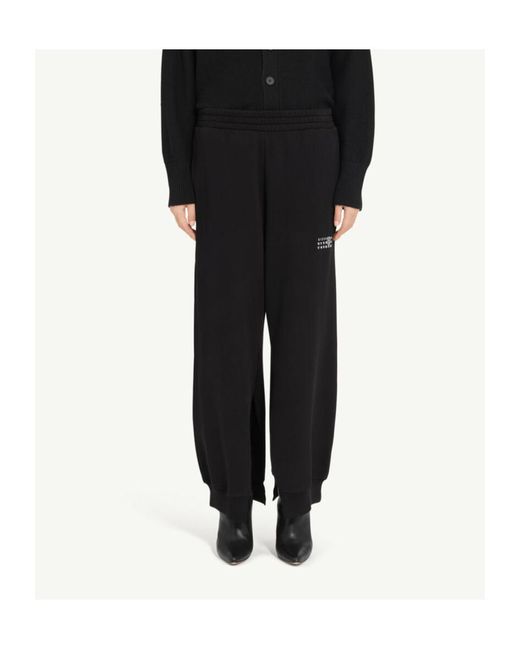 MM6 by Maison Margiela Black Numbers Motif Track Pants