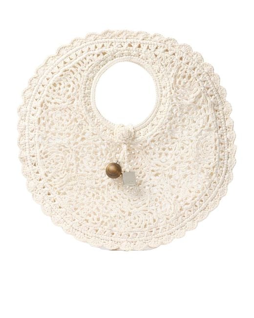 Jacquemus Natural The Spiaggia Small Round Bag