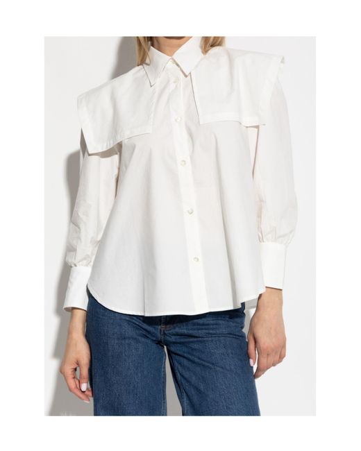 A.P.C. White Poplin Ondine Shirt