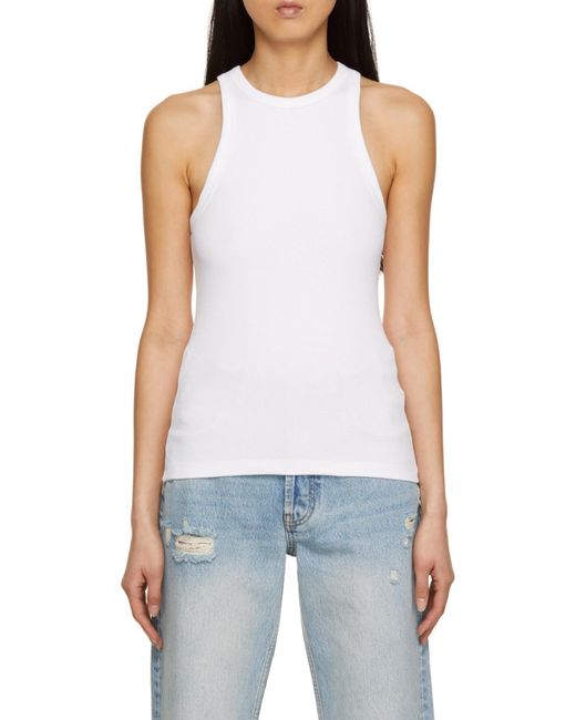 Anine Bing White Eva Tank